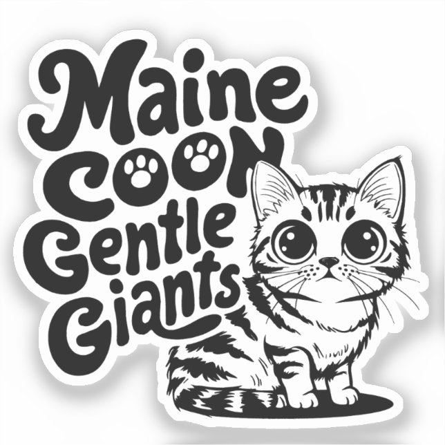 Maine Coon Gentle Giants Cat (Front)