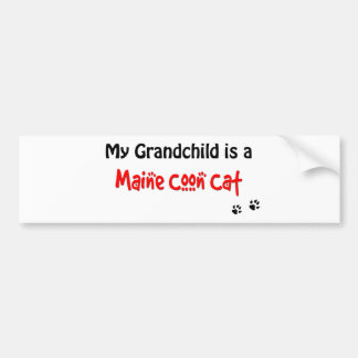 Maine Coon Grandchild Bumper Sticker