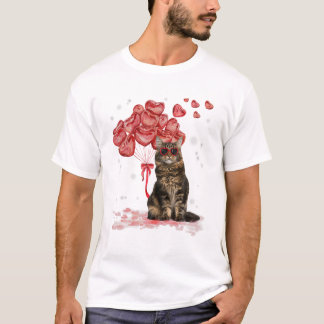 Maine Coon Heart Valentines T-Shirt