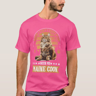 Maine Coon I CAN'T I HAVE PLANS WITH MY MAINE COON T-Shirt