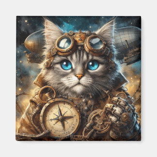 Maine Coon in Space Magnet