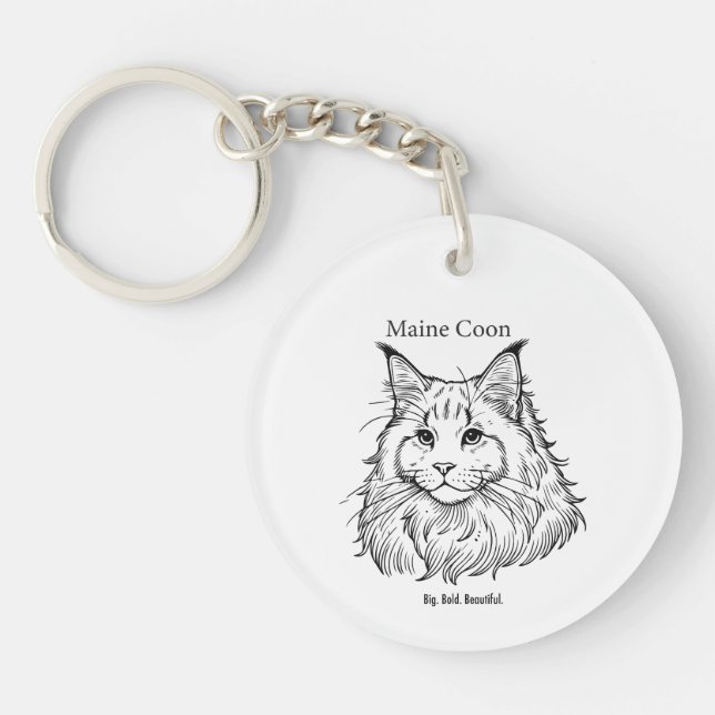 Maine Coon Key Ring (Front)