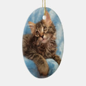 Maine Coon Kitten Ornament (Right)