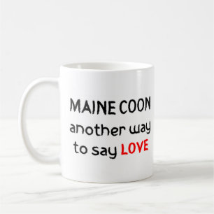 maine coon love coffee mug