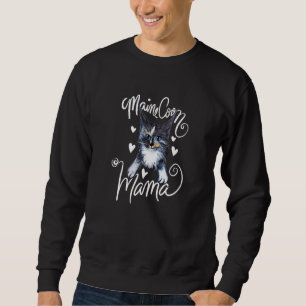 Maine Coon Mama Cute Dilute Calico Sweatshirt