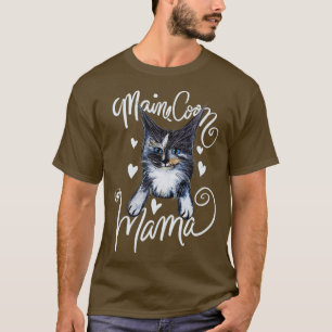 Maine Coon Mama Cute Dilute Calico T-Shirt