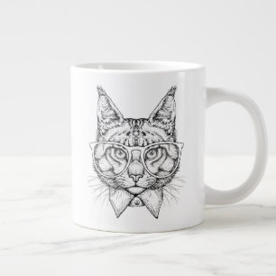 Maine Coon Portrait Large Coffee Mug