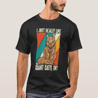 Maine Coon  Retro Vintage Cat T-Shirt