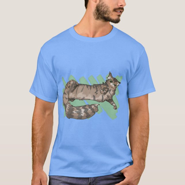 Maine Coon scratch T-Shirt (Front)