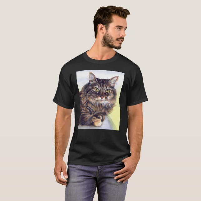 Maine Coon T Shirt - Gift For Cat Lovers (Front Full)