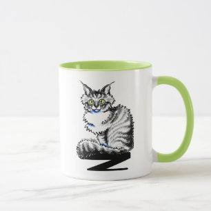 Maine Coon Tabby Cat Off-Leash Art™ Mug