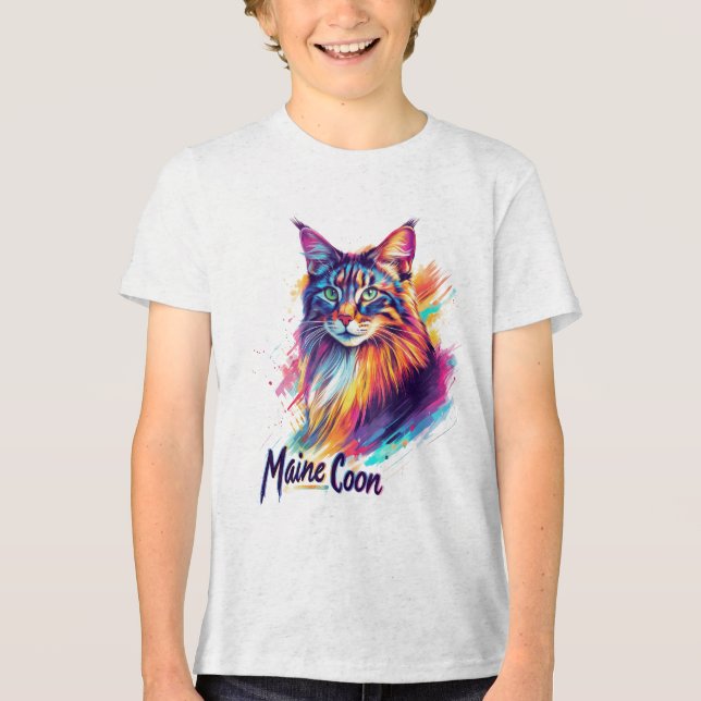 Maine Coon Tri-Blend Shirt (Front)