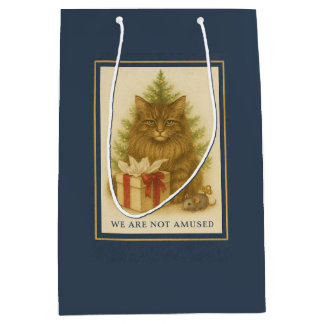Maine Coon “We Are Not Amused” Christmas Gift Bag 