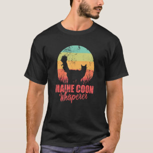 Maine Coon Whisperer Cat Pet Male Cat T-Shirt