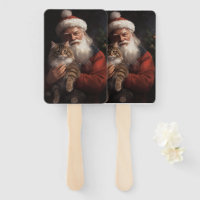 Maine Coon With Santa Claus Festive Christmas 