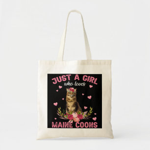 Maine CoonCat Lover Gift Just A Girl Who Loves Mai Tote Bag