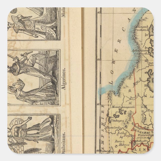 Maine Costumes Square Sticker (Front)