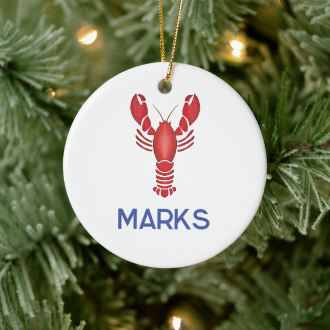Maine Event Lobsterfest New England Wedding Favour Ceramic Tree Decoration (Tree)
