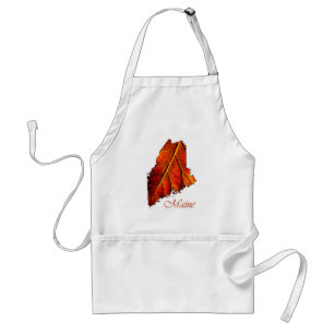 Maine Fall Photo Gift Apron Autumn Photo Foliage