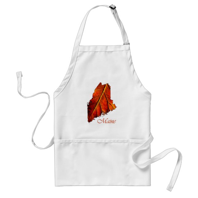 Maine Fall Photo Gift Apron Autumn Photo Foliage (Front)