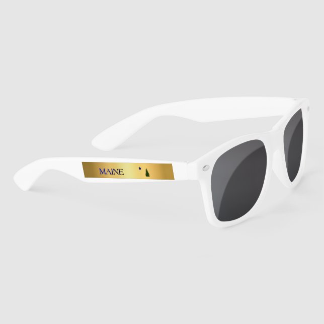 Maine flag (1901) sunglasses (Right)