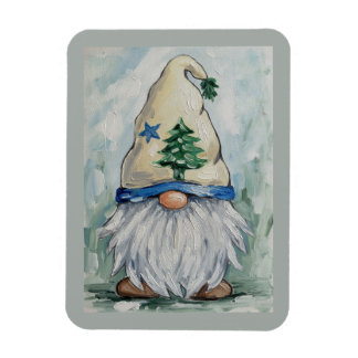 MAINE FLAG GNOME MAGNET