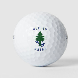 MAINE FLAG GOLF BALLS