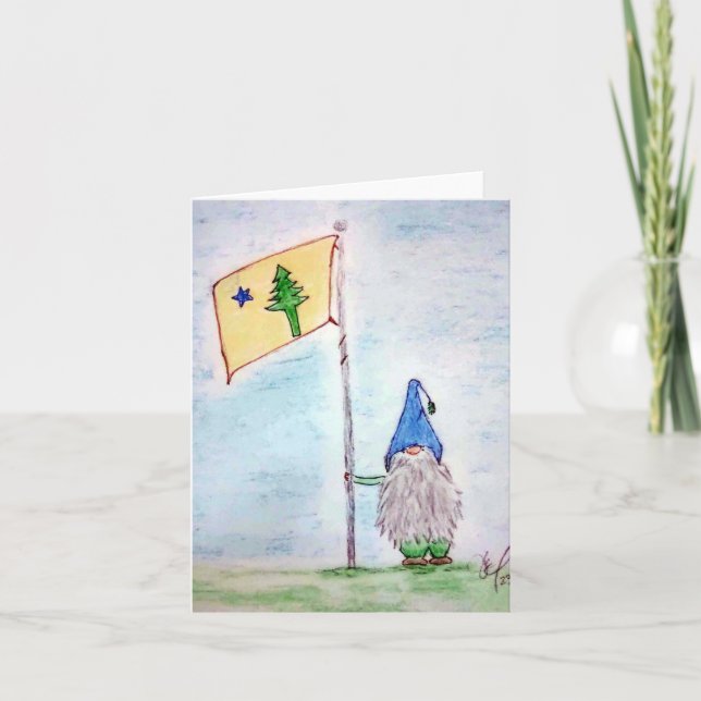 Maine Flag Thank You Card (Front)