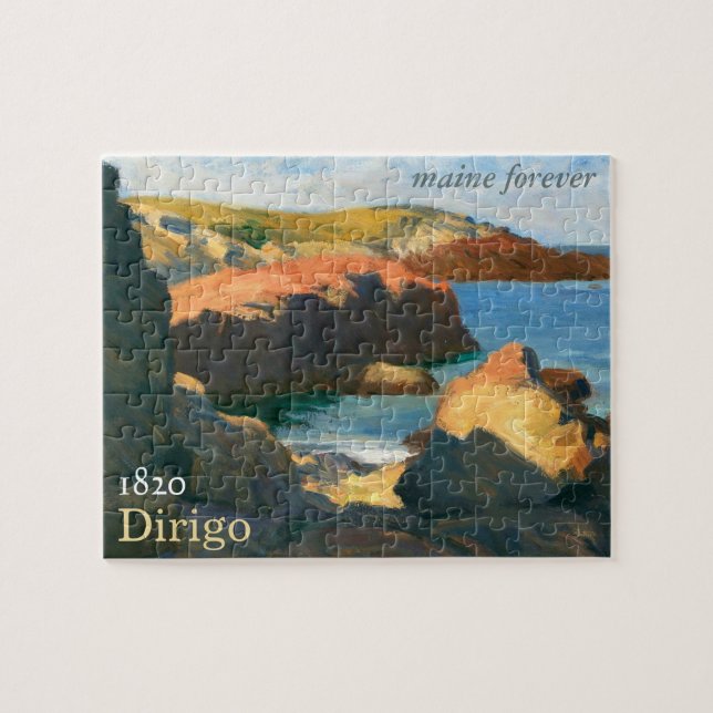 Maine Forever Bicentennial Stamp Jigsaw Puzzle (Horizontal)