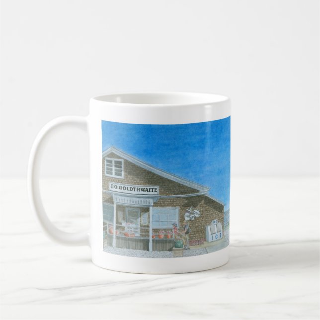 Maine General Store Watercolor Coffee Mug (Left)