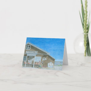 Maine General Store Watercolor Thank You Card