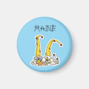 Maine Gnomes Welcome Home Magnet