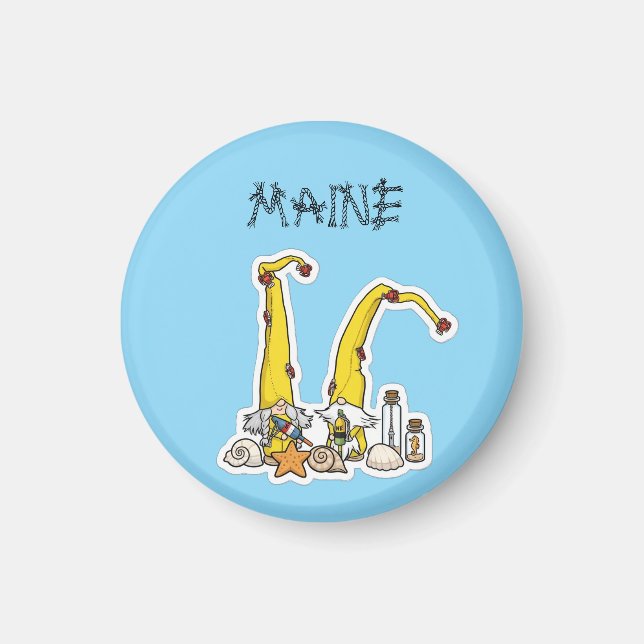 Maine Gnomes Welcome Home  Magnet (Front)