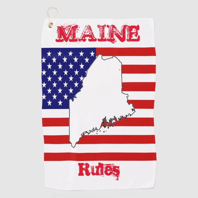 MAINE    GOLF TOWEL (Front)