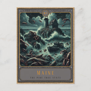 Maine   Gothic Art Postcard