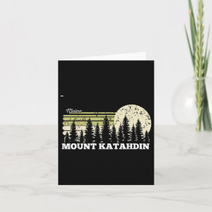 Maine Hiking Mount Katahdin Trees Nature Forest Card