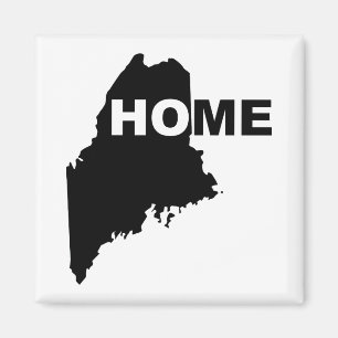 Maine Home Away From State Fridge Magnet