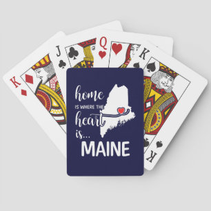 Maine home is where the heart is playing cards