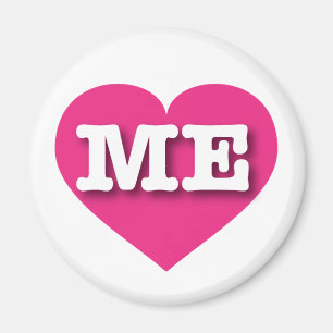 Maine Hot Pink Heart - I love ME Magnet