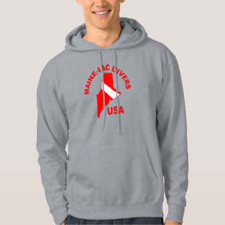Maine-iac Divers Clasic Logo Hooded Sweatshirt