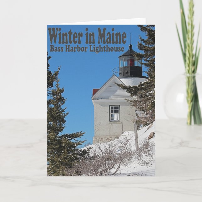 Maine in Winter Card (Front)