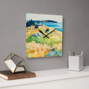 Maine islands by Newell Convers Wyeth Square Wall Clock