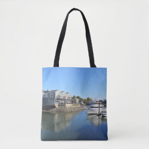 Maine Kennebunkport Boat Photo Tote Bag