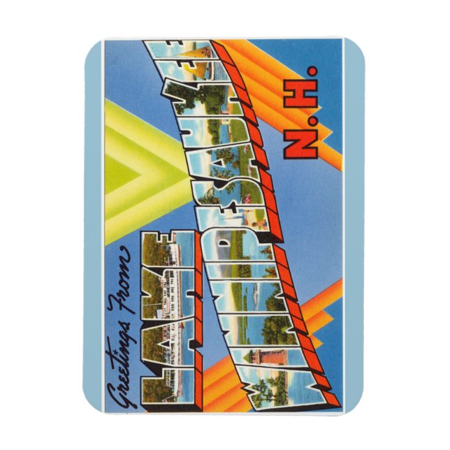 Maine, Lake Winnipesaukee Magnet (Vertical)