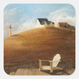 Maine Landscape 2010 Square Sticker