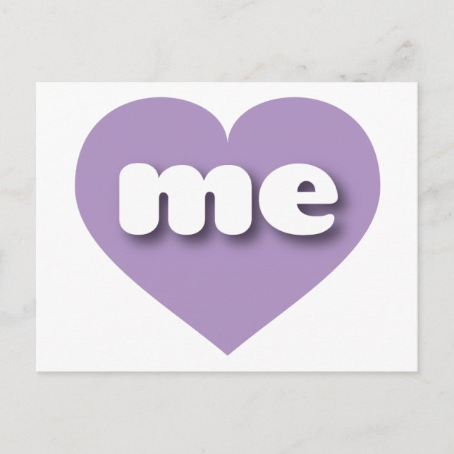Maine lavender heart - I love me Postcard (Front)