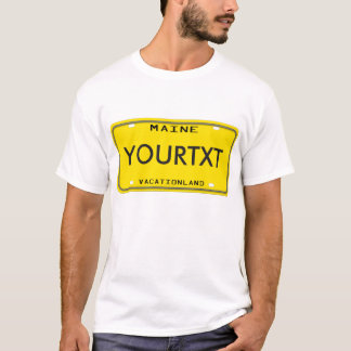 Maine License Plate T-Shirt