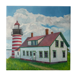 Maine Lighthouse Tile