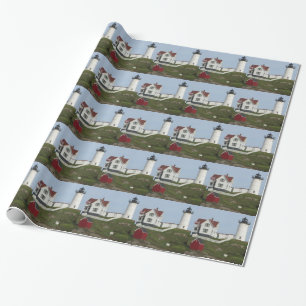 Maine Lighthouse Wrapping Paper