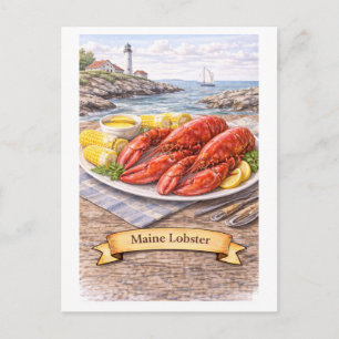 Maine Lobster (American Food Series) Postcard